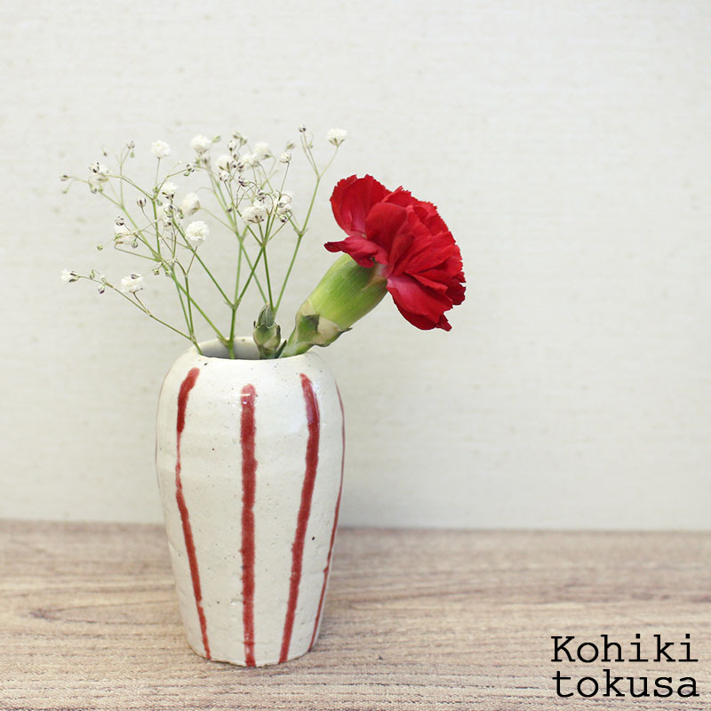 楽天市場】【アウトレット】粉引ドット柄 小さな花瓶 [6.8×6.5×H5.5cm