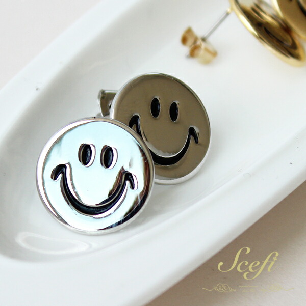 楽天市場】スマイル ピアス スマイルマーク smile ニコちゃん