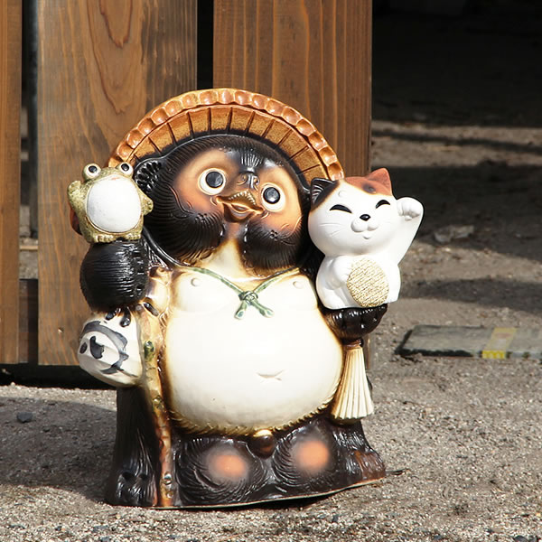 楽天市場】【ポイント10倍】傘立て 信楽焼 狸傘立てかさたて 陶器