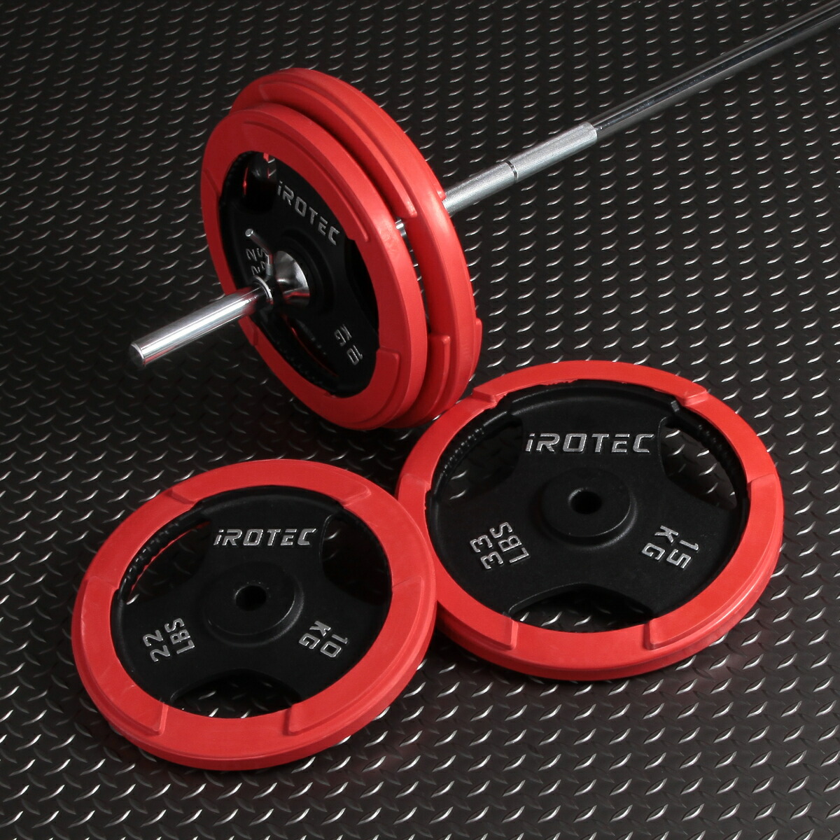 10kg アイロテック オリンピックバーベルプレート IROTEC