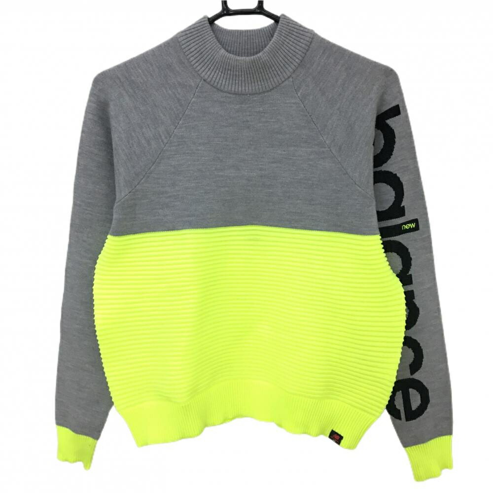 楽天市場】ニューバランス セーター 黒×蛍光イエロー ニット