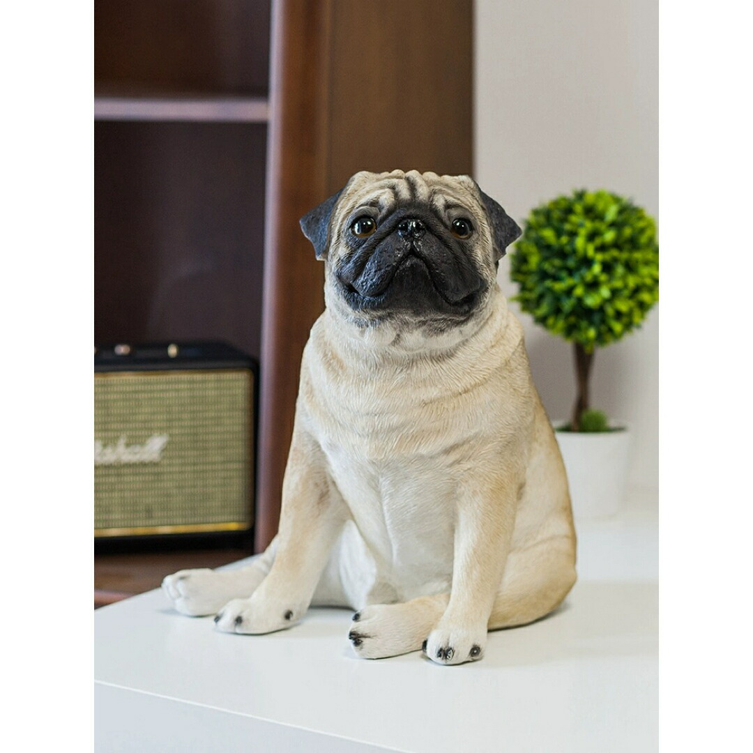楽天市場】パグ 犬 ワンちゃん オブジェ オーナメント ガーデン