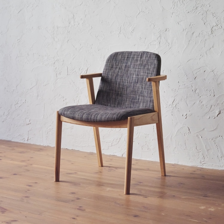 ラク セミアームチェア (樹種ウォールナット 張地ランクAランク