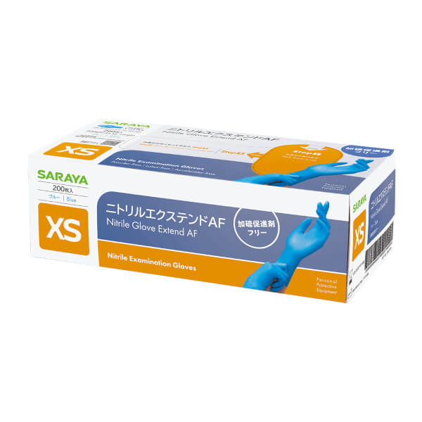 サラヤ｜ニトリルエクステンドAF 200枚入 ブルー Mサイズ: サラヤ