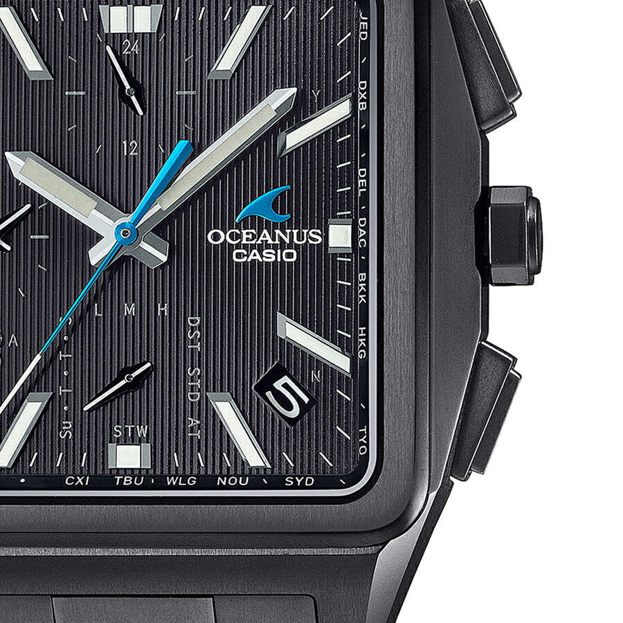 オシアナス クラシックライン 角型 オールブラック OCW-T5000B-1AJF