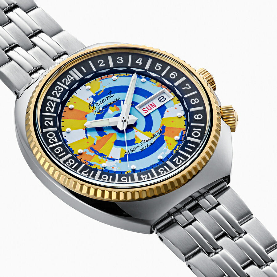 オリエント 75周年記念 限定モデル 復刻 ワールドマップ RN-AA0E08Y