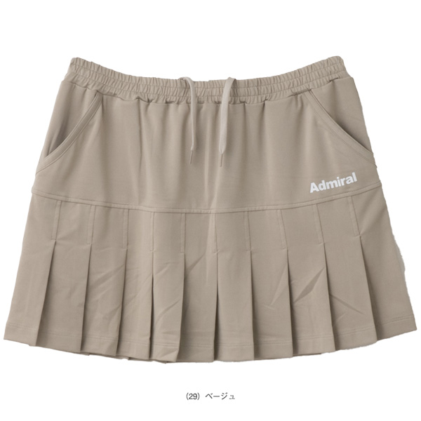 Admiral プリーツスカート M テニススコート ベージュ Admiral