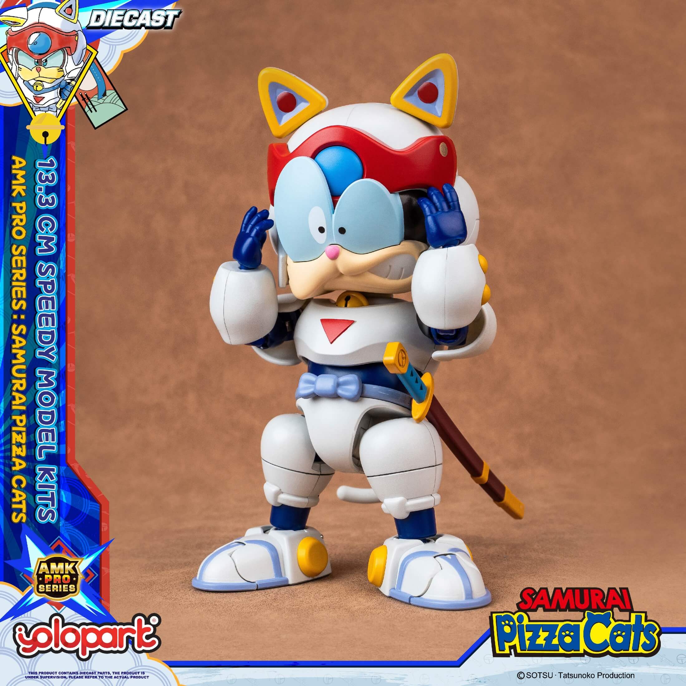 Samurai Pizza Cats - 13.3 cm Speedy Model Kit - AMK PRO Series