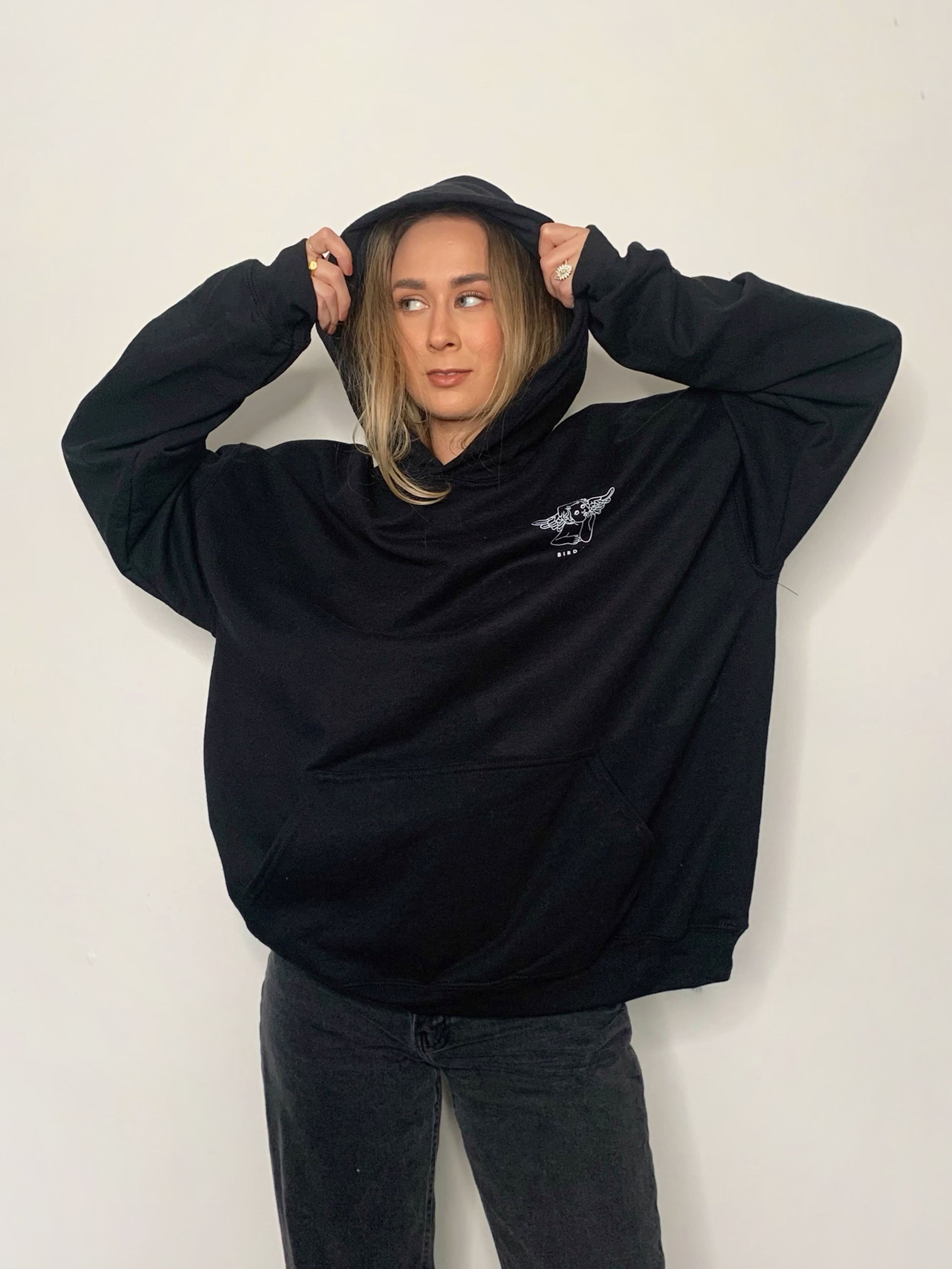 Angel Number Hoodie - Black – BIRD BEE