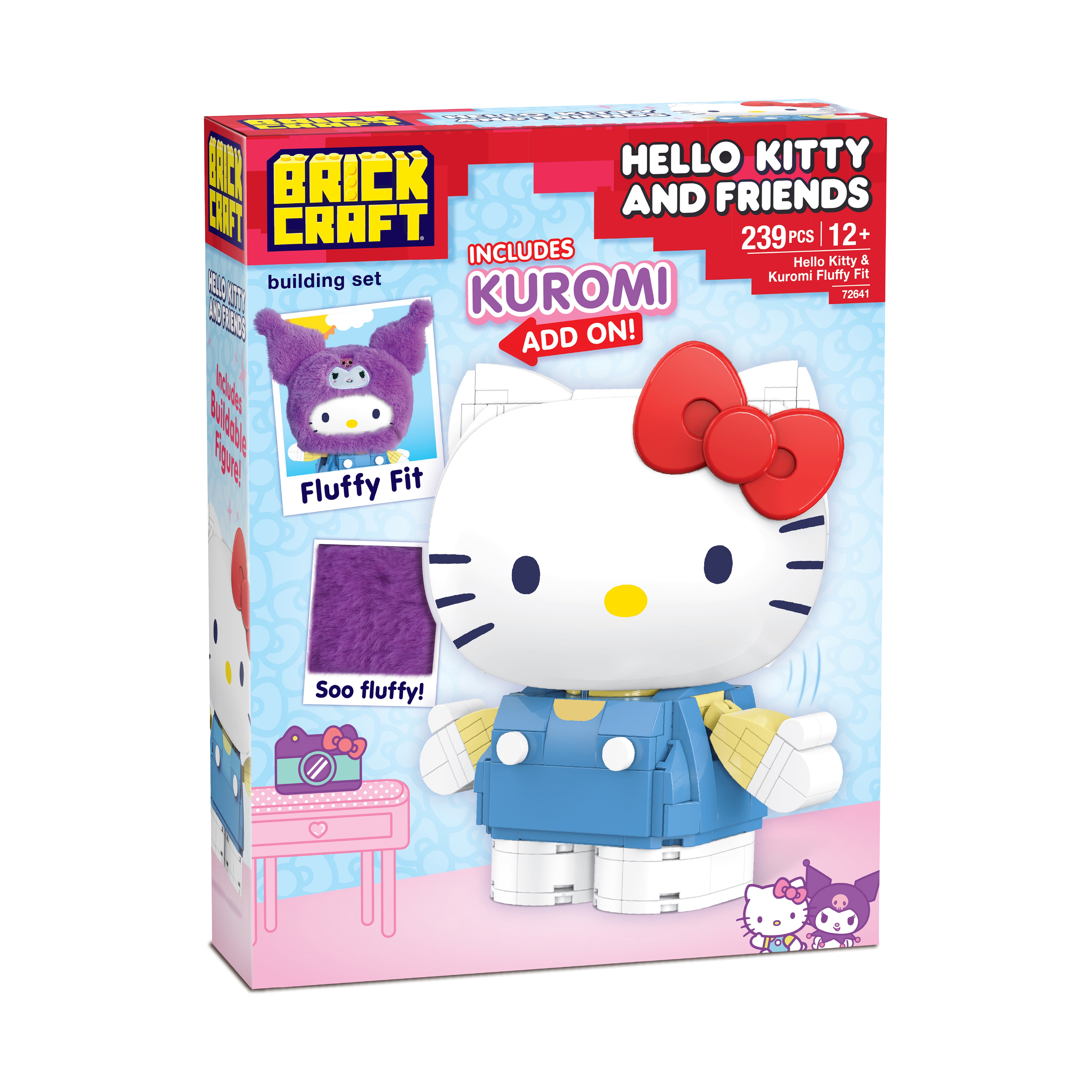 Brickcraft x Hello Kitty Kuromi Fluffy Fit Brick Set - 239 Pieces