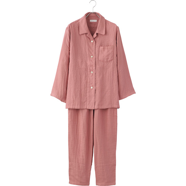 新品タグ付き ウチノ マシュマロガーゼ プレミアム パジャマ M ピンク