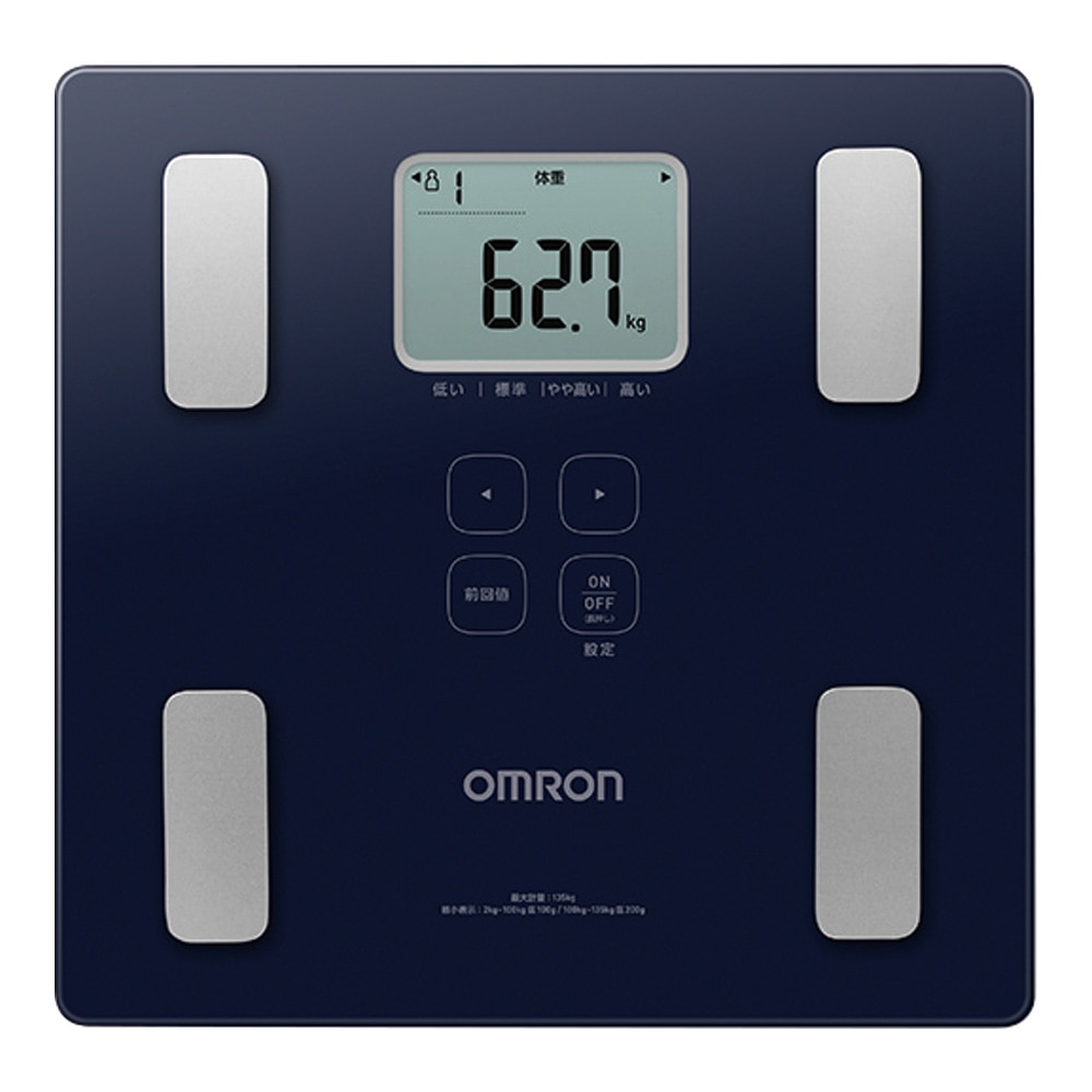 オムロン（ヘルスケア） 体重体組成計 ダークブルー HBF-236-JDB 1個