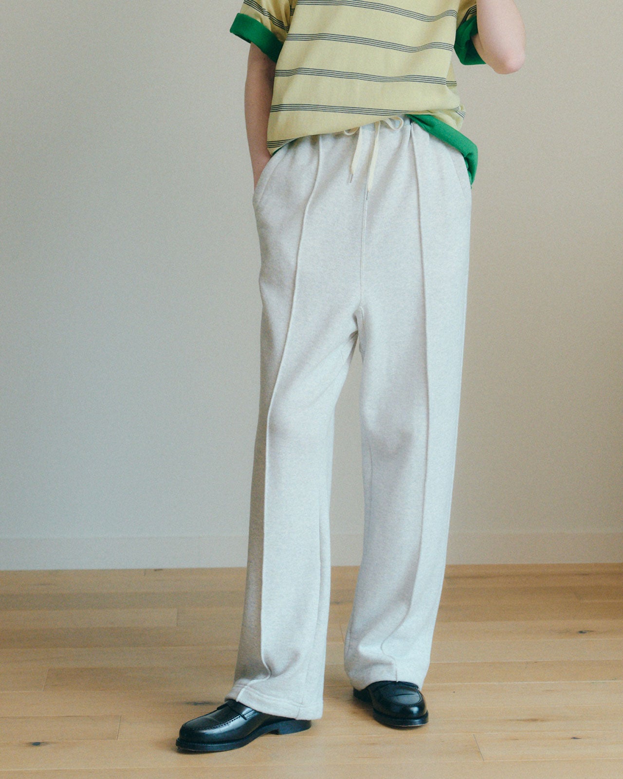 30%OFF】COTTON WOOL SWEATPANTS (WHITE/LIGHT GRAY) – Shinzone