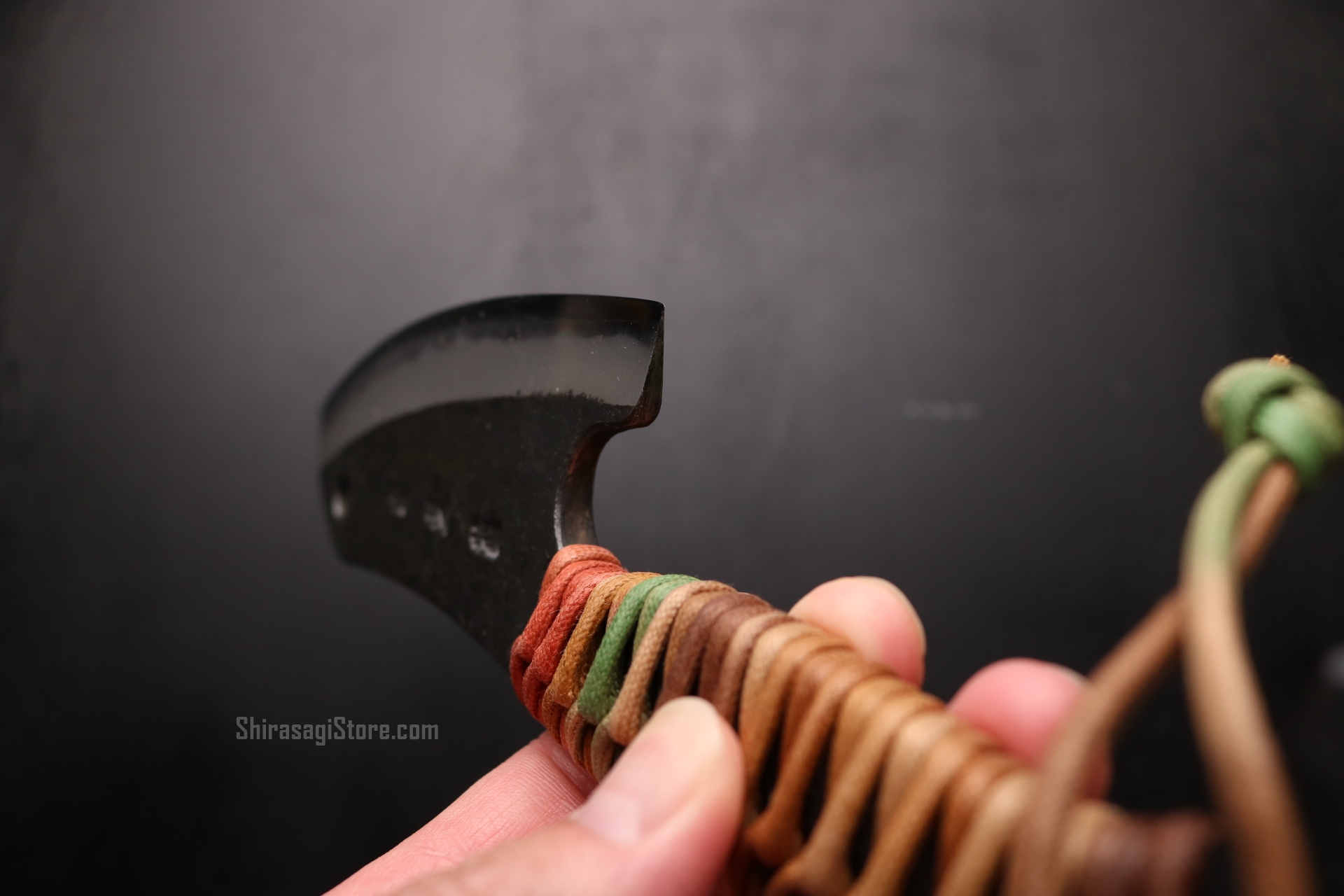 土佐打刃物 黒鳥鍛造工場 ブッチャーナイフ 鉄鋼青二鋼 黒打 紐巻 6寸