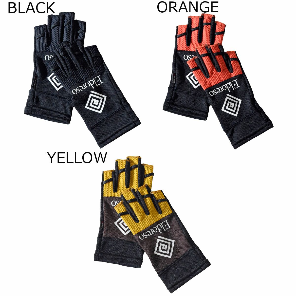 エルドレッソ ELDORESO ランニング グローブ 手袋 Half-Cut Gloves