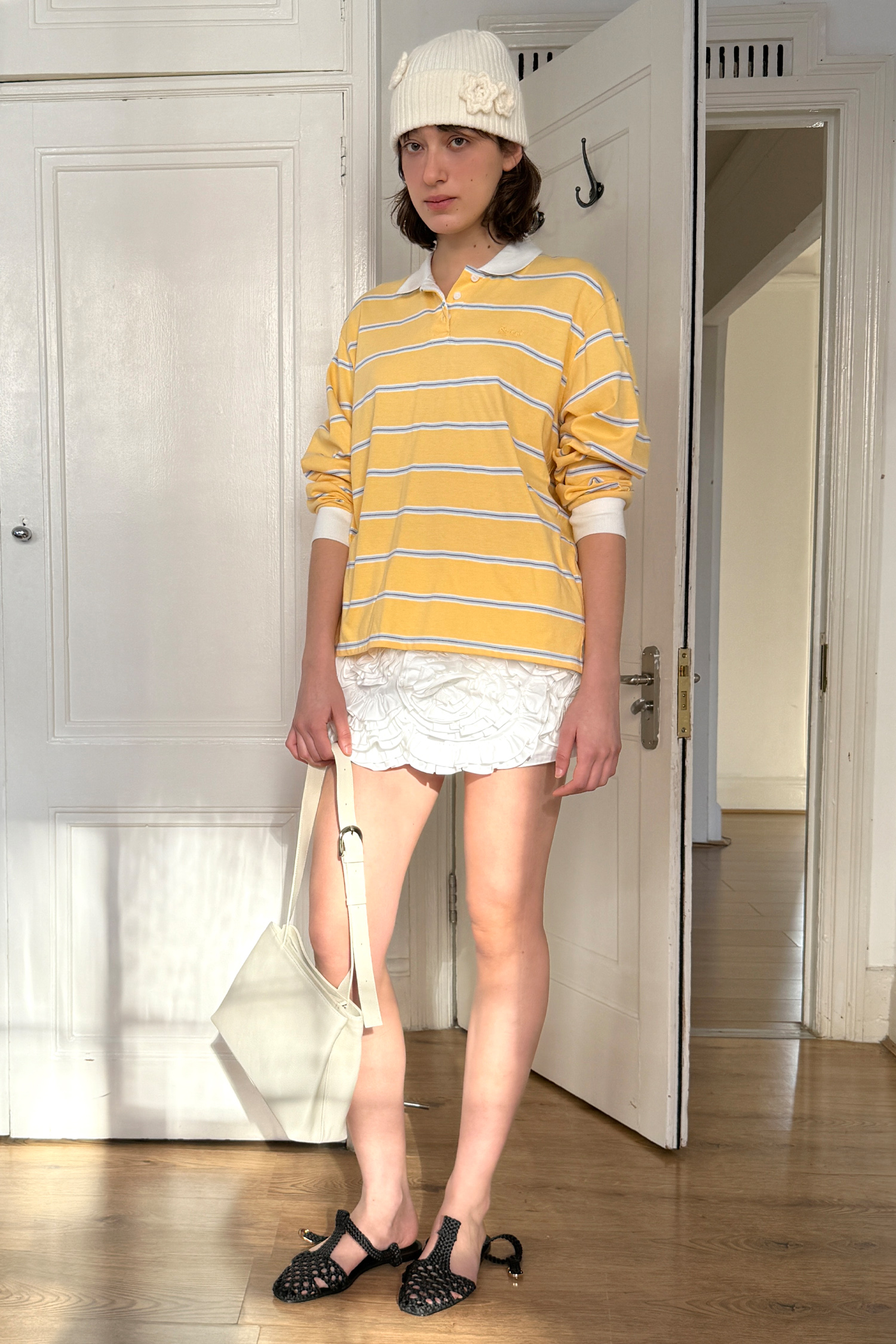 MUSINSA公式 | SINOON [Hearts2Hearts JUUN wearing] Rose Frill Mini