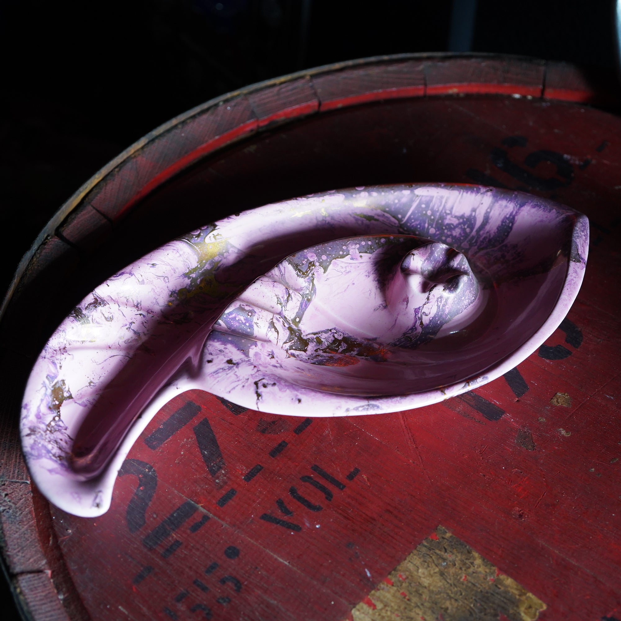 1950's ピンク ブーメランシェイプ アッシュトレイ – SK OLDIES