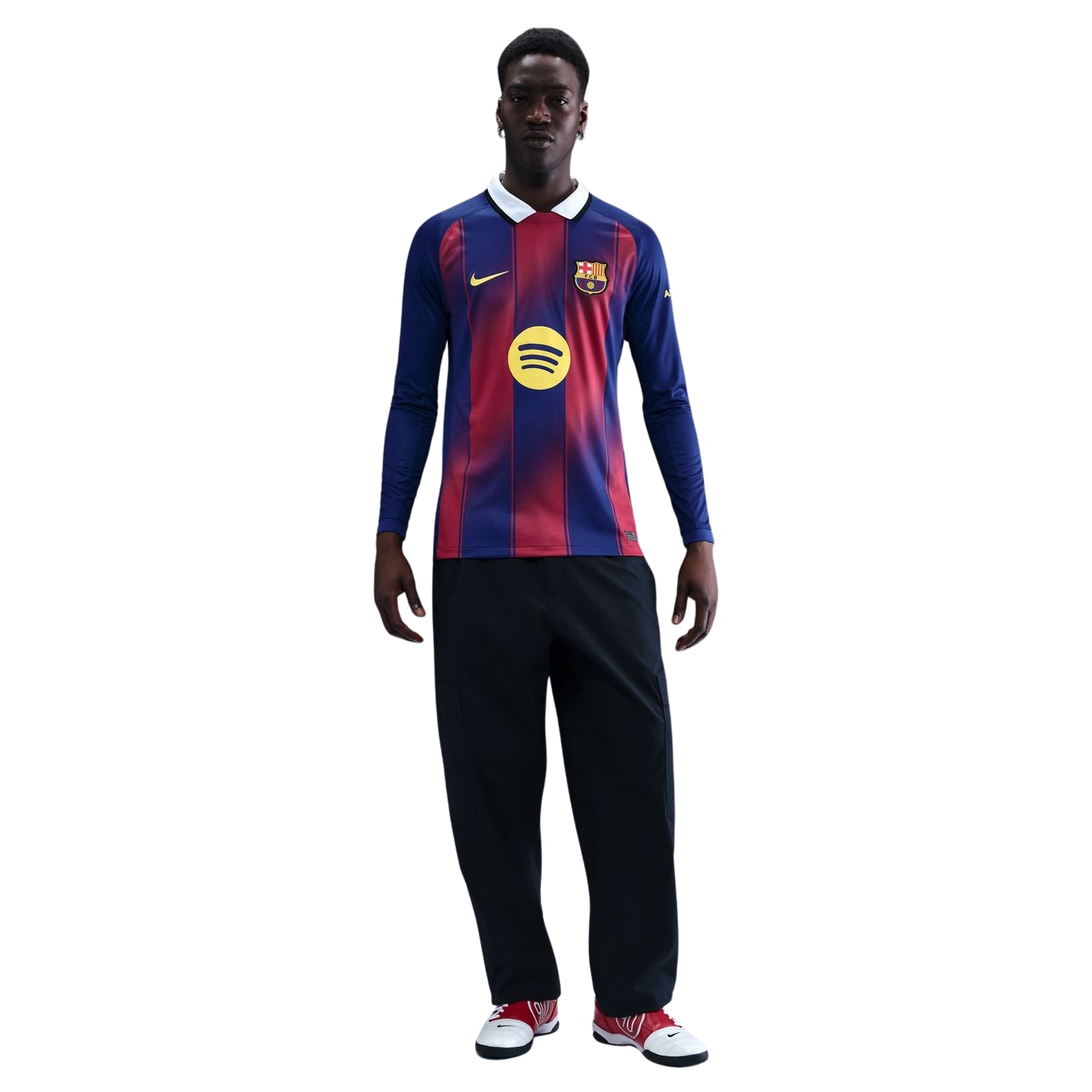 Nike FC Barcelona 25/26 Men's Stadium Home Long-Sleeve Kit