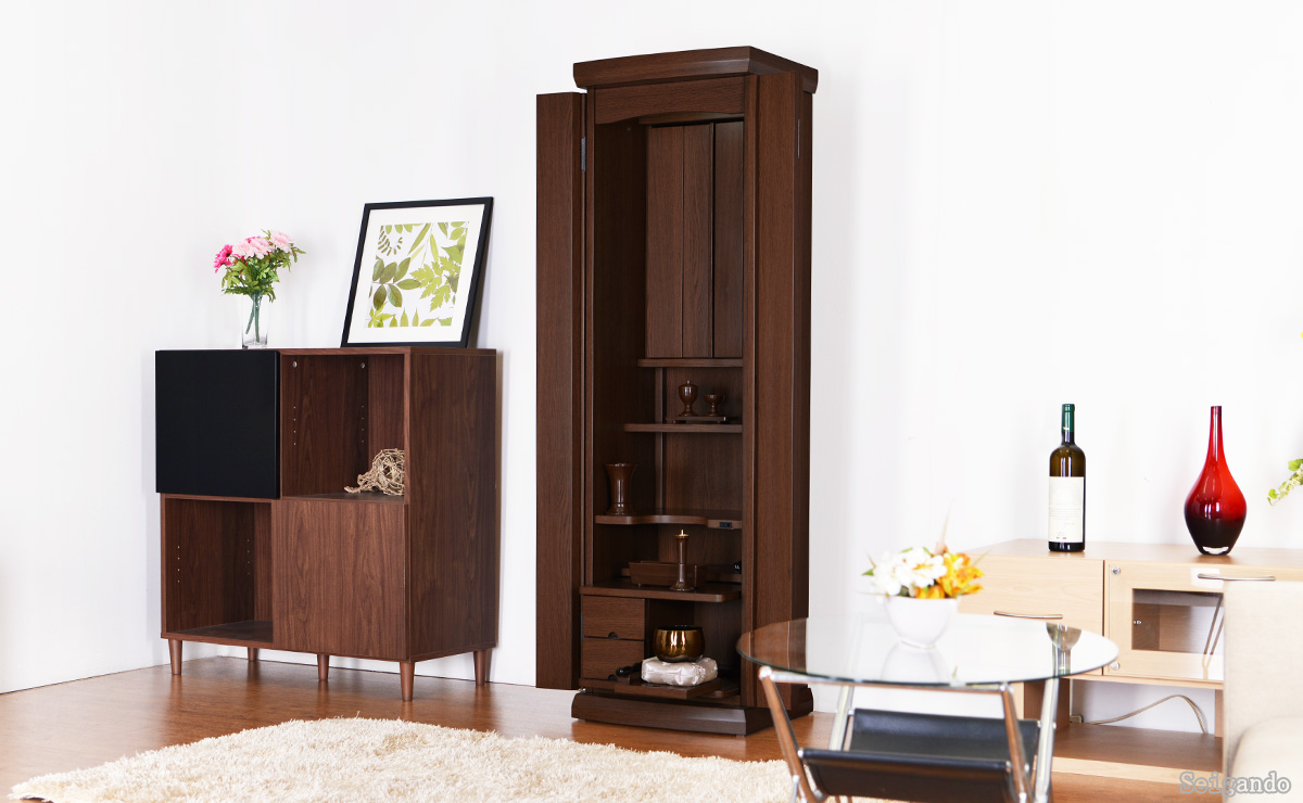 シングル ダークオーク/ファイン | 創価学会仏壇・仏具なら誓願堂へ