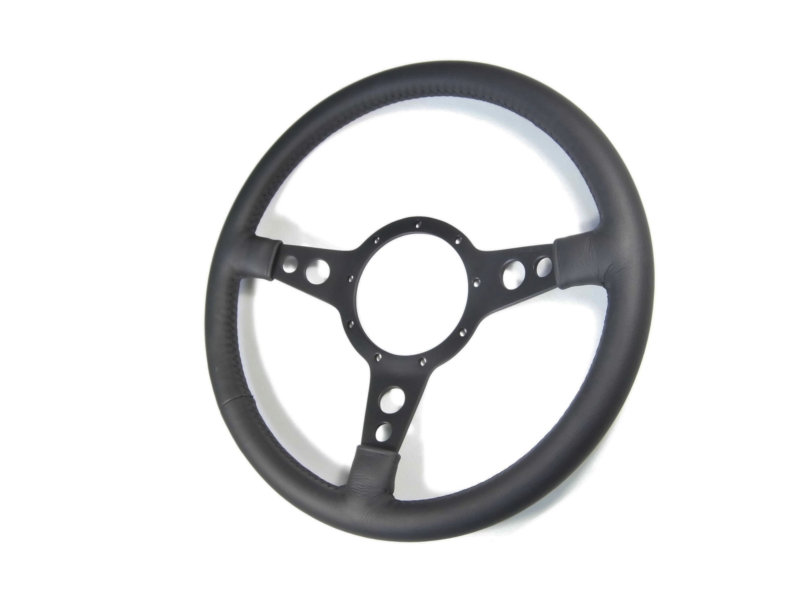 モトリタ レザーステアリング（13”ディッシュ/ブラックスポーク