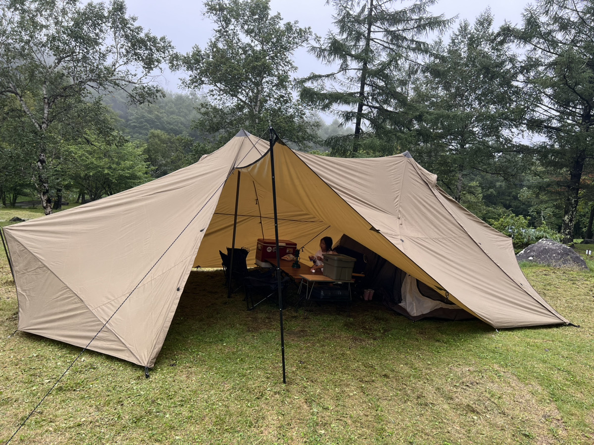 ゼインアーツ GIGI2(ギギ2)は雨の中でも過ごせるか初張りで検証しま