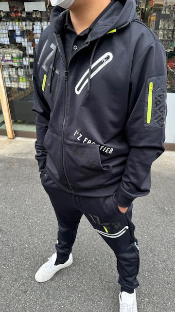 8910 アイズフロンティア 2024AW P.Dストレッチスウェットフルジップ