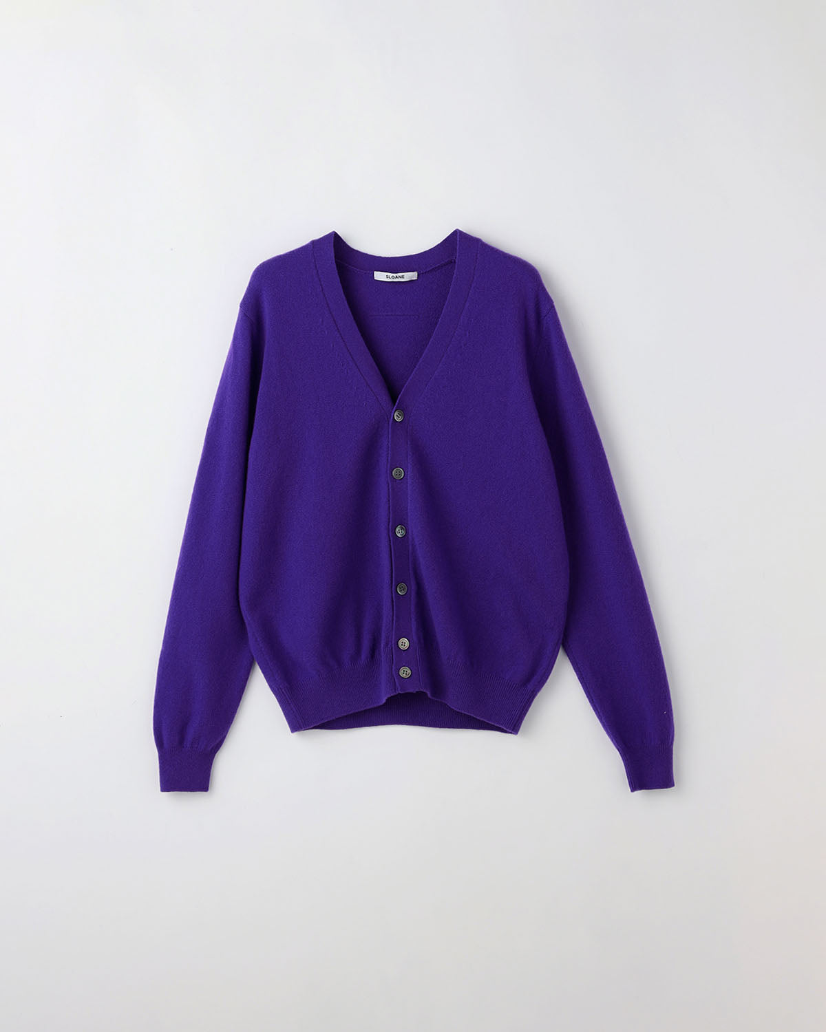 12G天竺 カシミヤVネックカーディガン SL10W-1045