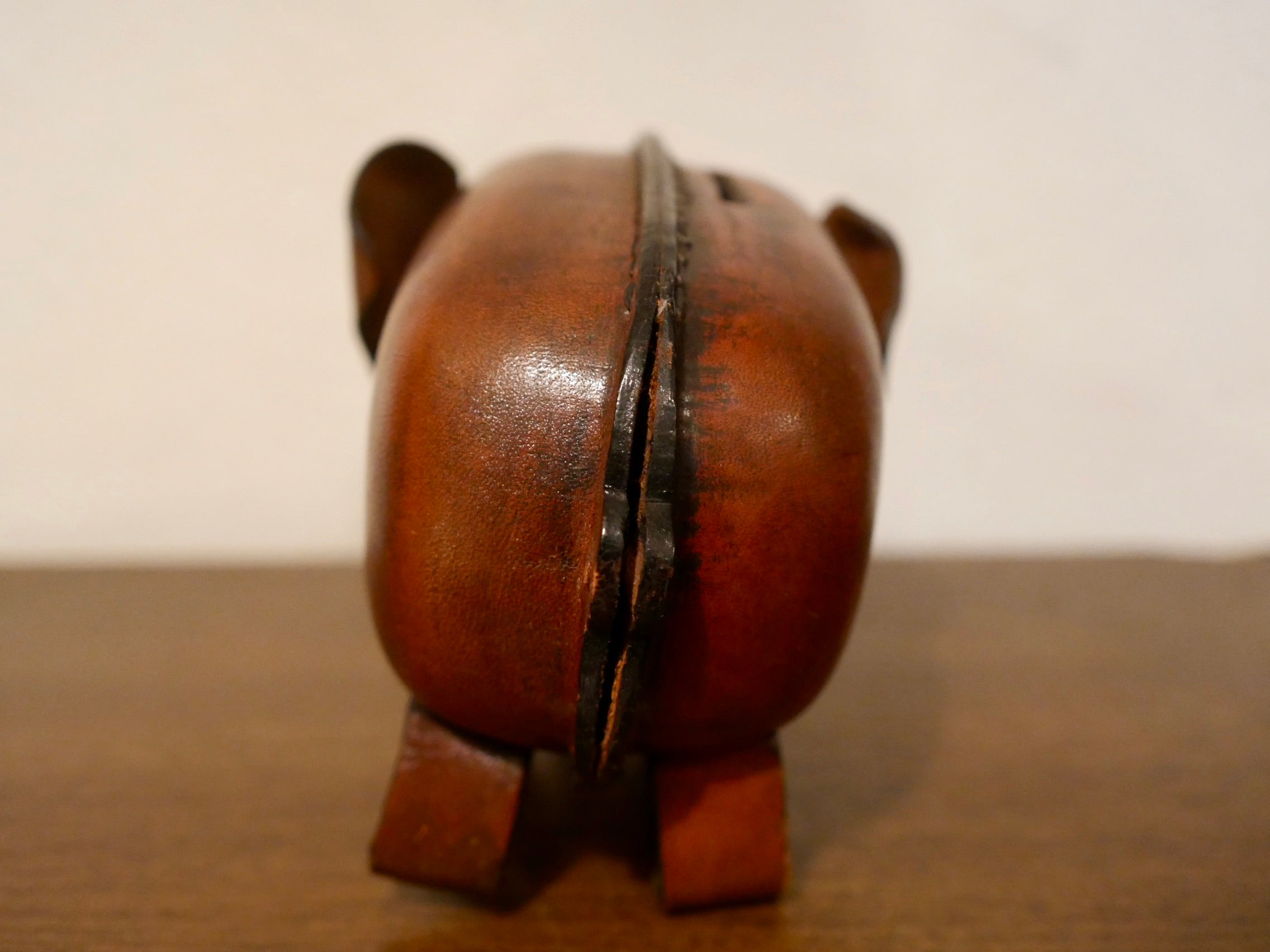 鴻池製作所 ゾウ 貯金箱 本革 レザー KONOIKE – smileantiques