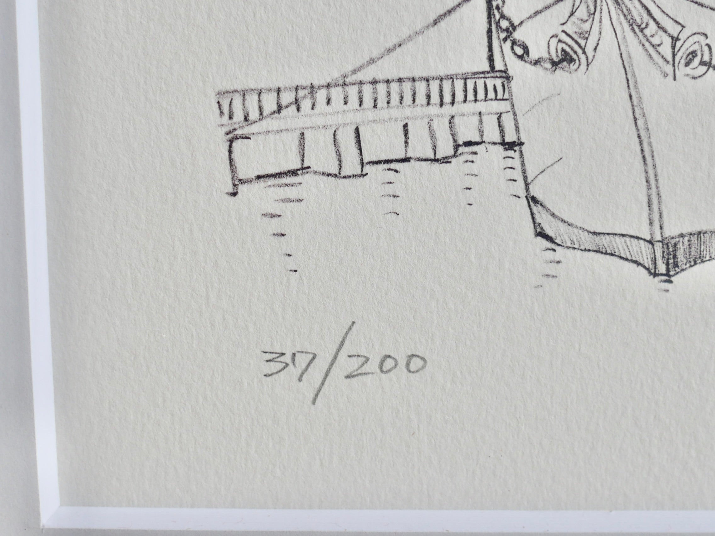 柳原良平【日本丸】リトグラフ作品 ED37/200 1986年 – smileantiques