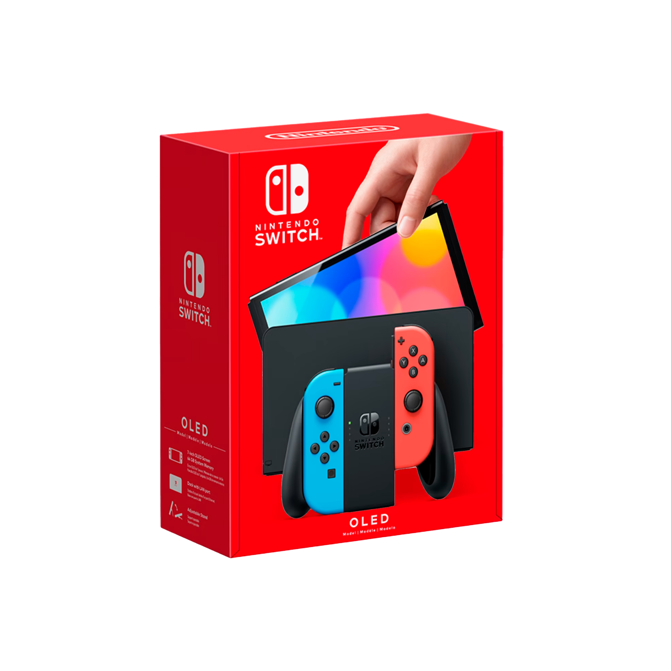 Nintendo Switch OLED | Black Gaming Console with Neon Joy-Con