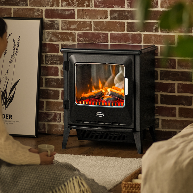 ファンヒーター ディンプレックス 暖炉型 暖炉 電気式 ヒーター LED