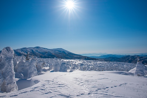 リフトを降りれば樹氷原（蔵王ライザワールド）：山形県のほっぺ