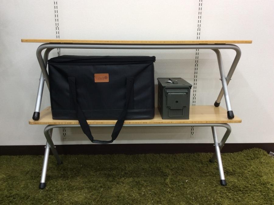 使い道さまざま！フォールディングシェルフメタルトップロング