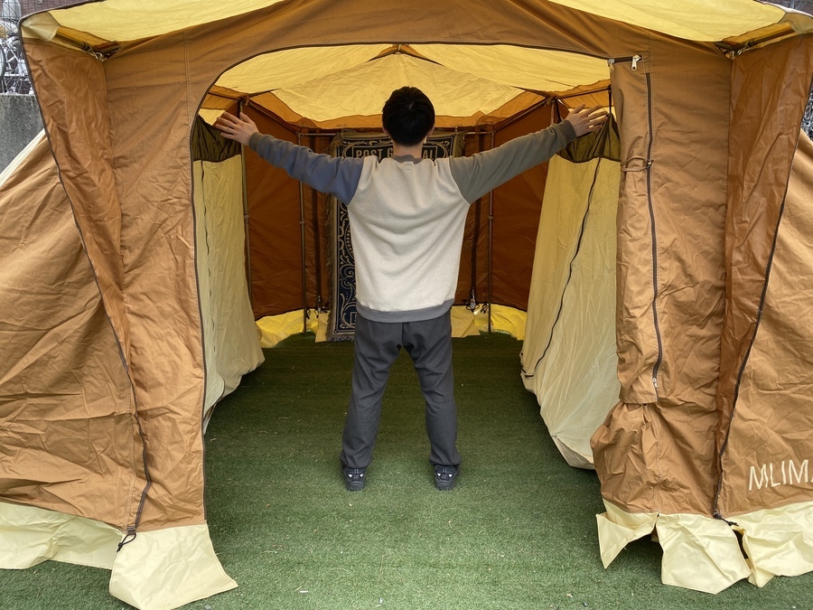 ロッジテントだけど簡単設営！レトロ可愛いMLIMAのバハリ4[2022.02.05