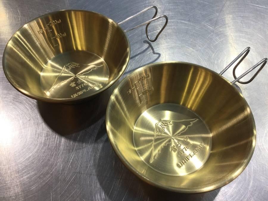 TFスポーツ岩槻店】UNIFLAME(ユニフレーム)の真鍮製、限定シェラカップ