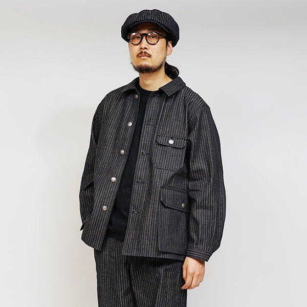 1940s FRENCH WORK JACKET / INDIGO — SPEEDWAY