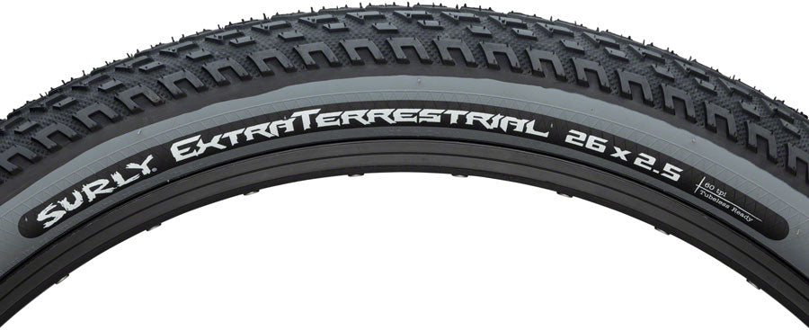 Surly ExtraTerrestrial Tire - 26 x 2.5 Tubeless Folding Black