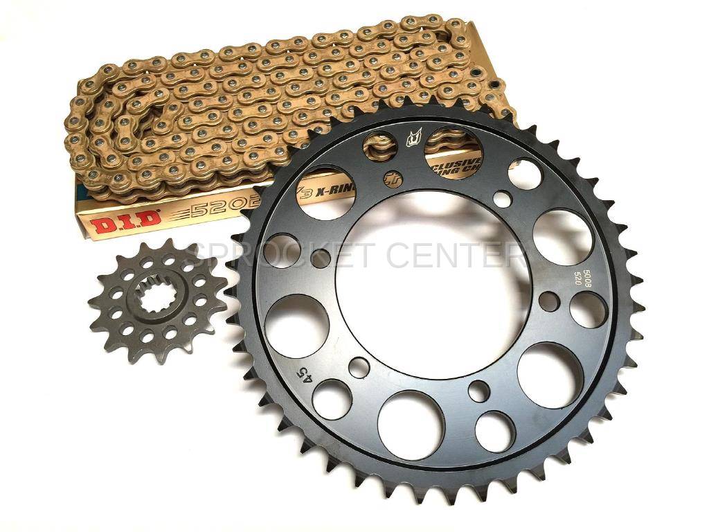 KAWASAKI ZX-6R (07-18) 520 DRIVEN RACING Steel Sprocket & Chain Kit