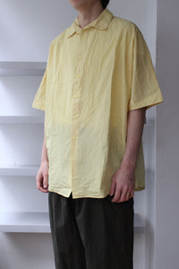CASEY CASEY | WAGA SHIRT - LIGHT PAPER / BUTTER ペーパーコットン