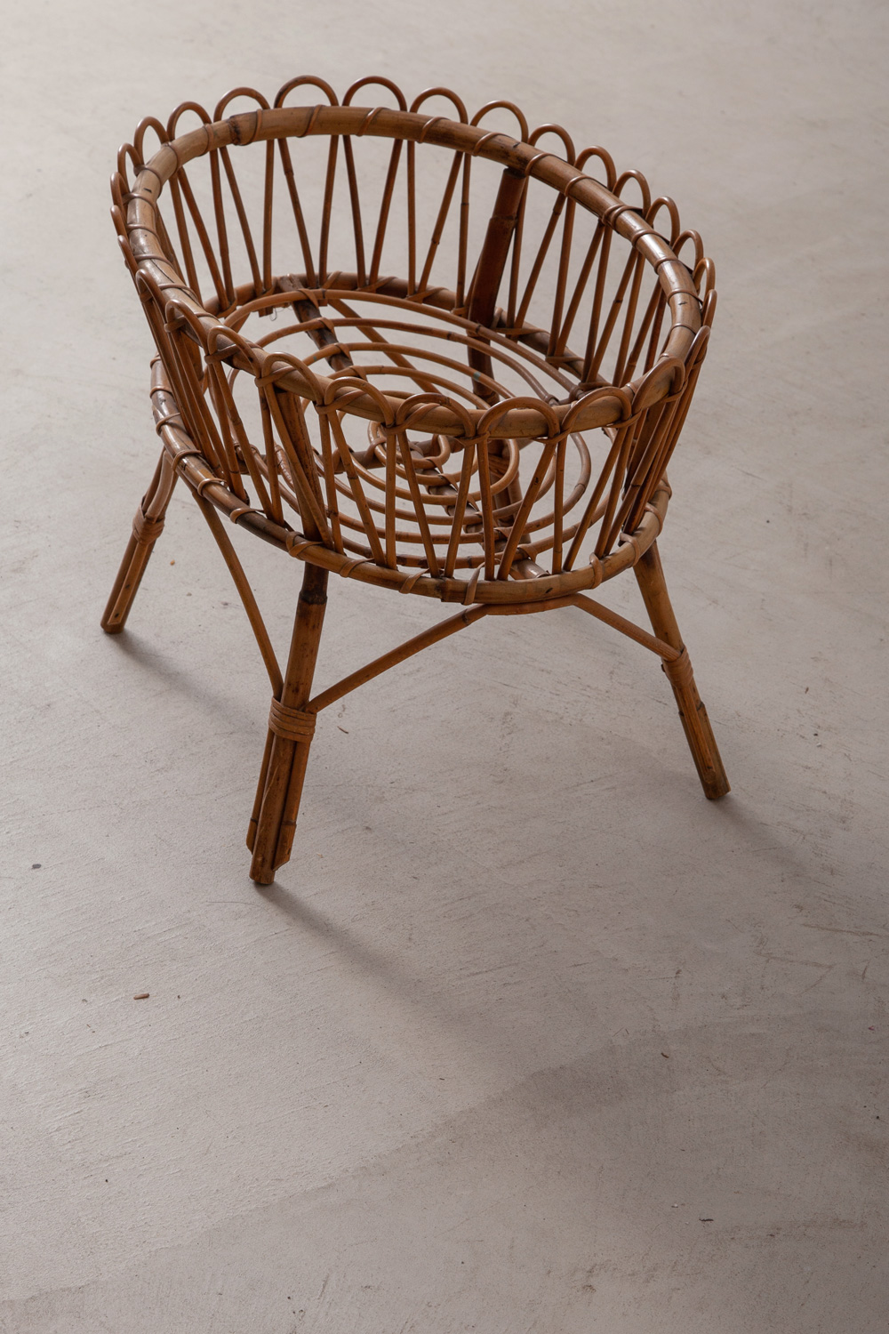 stoop | French Vintage Rattan Magazine Rack