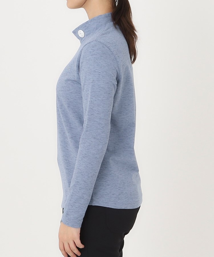 メランジボーダーモックネックT（カットソー） | adabat(Ladies