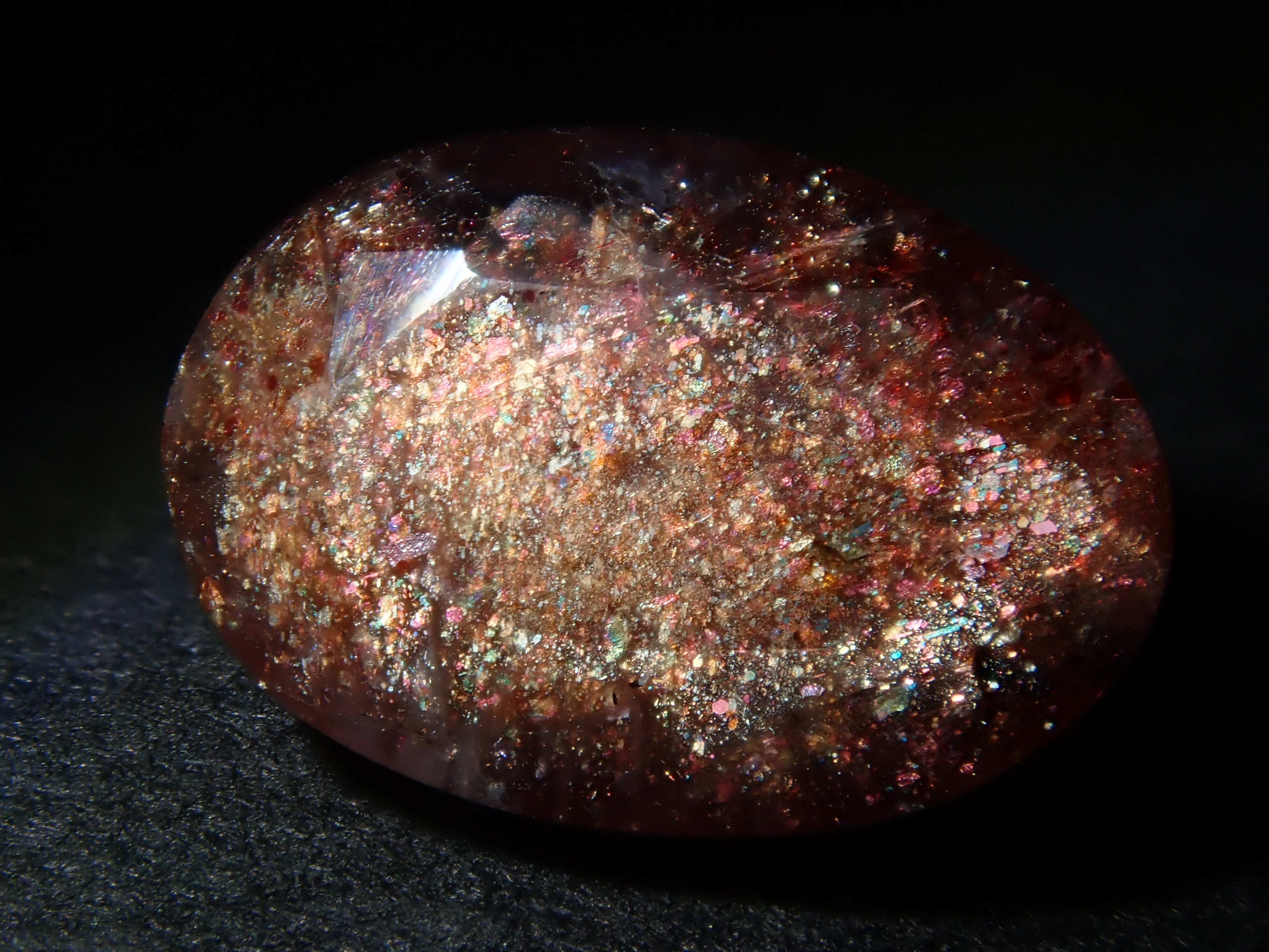 2/18 22時販売】ブラッドショットアイオライトサンストーン 1.250ctルース