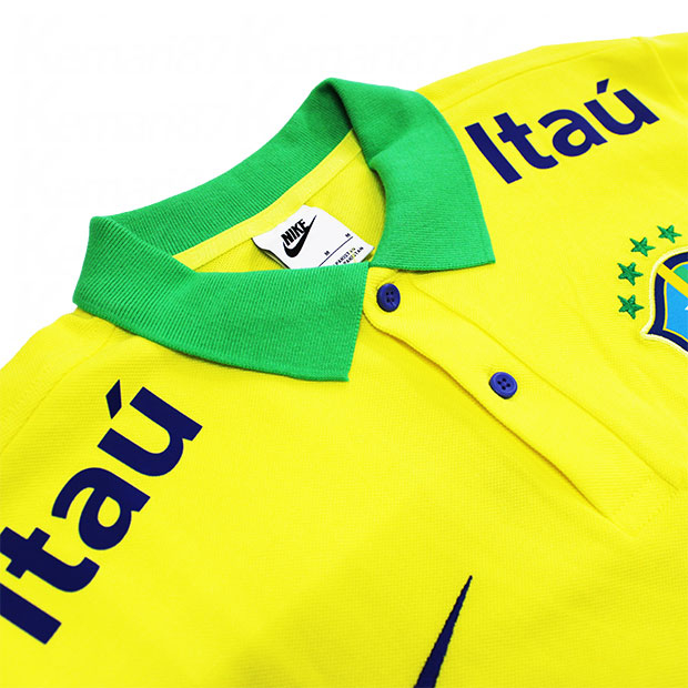 ブラジル代表 NSW 半袖ポロシャツ ダイナミックイエロー | ゲキサカFC