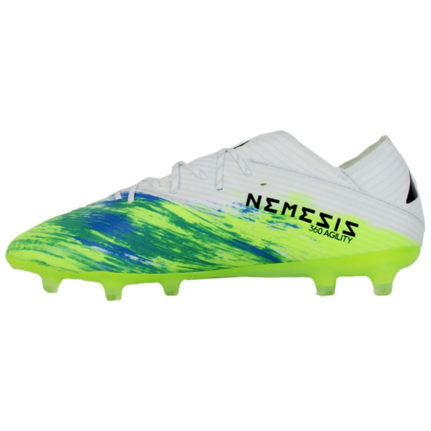 ネメシス 19.1 AG フットウェアホワイト×シグナルグリーン | ゲキサカ