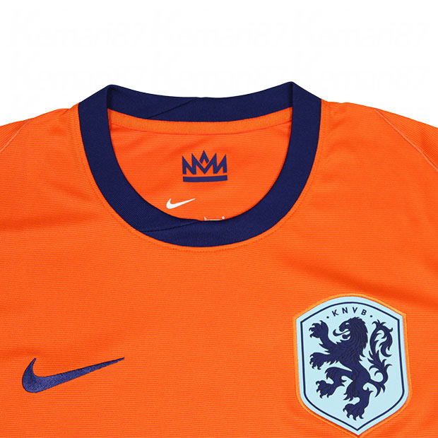 オランダ代表 2024 ホーム 半袖レプリカユニフォーム 4.フィルジル