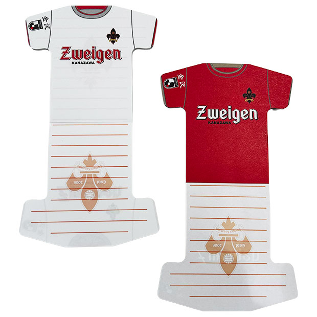 ツエーゲン金沢 ユニフォーム型メモ帳 | ゲキサカFCストア