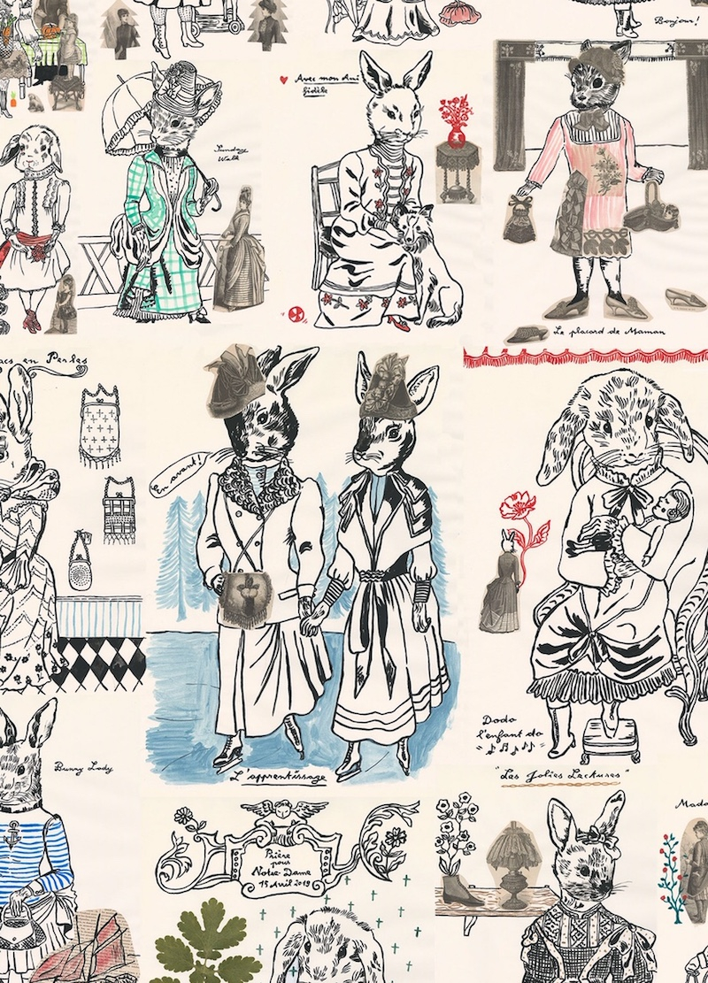 ナタリー・レテが「ウサギ・プゥ・トワ」20周年に合わせて、描き下ろし
