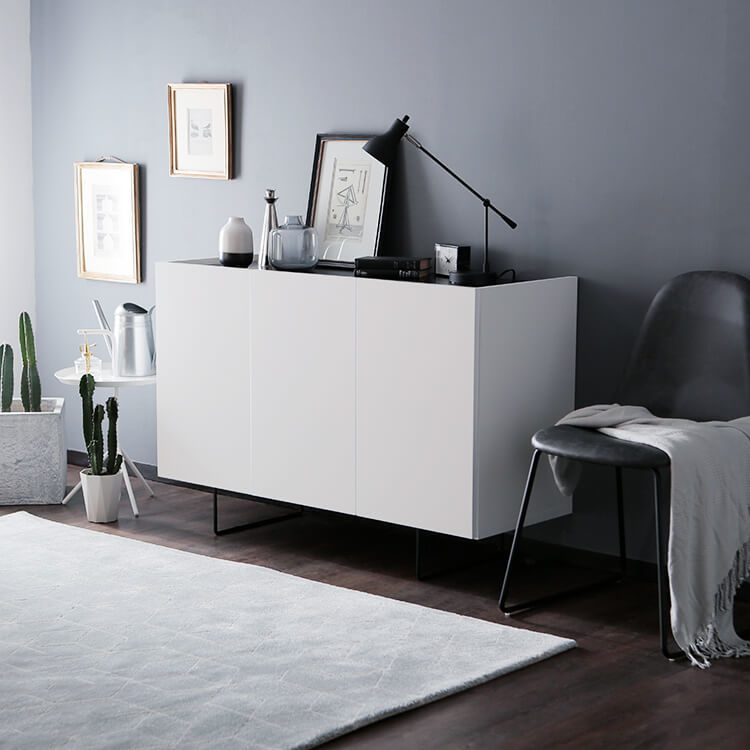 木製リビングボード シンプルモダンなおしゃれなテイスト(シャビー