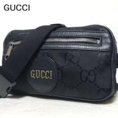 現行 美品】GUCCI ボディバッグ オフザグリッド GG柄 631341 黒 - メルカリ