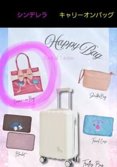 しまむら ディズニー シンデレラ キャリーオンバッグ バッグ1点のみ